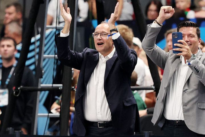 EuoBasket 2025: Οι πανηγυρισμοί του Λιόλιου για την πρόκριση της Ελλάδας στην τετράδα