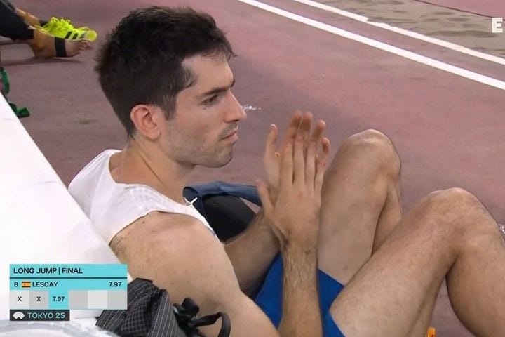 Η αντίδραση του Τεντόγλου μετά τον αποκλεισμό του στον τελικό του Παγκοσμίου Πρωταθλήματος Στίβου