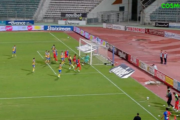 Ο Φορτούνα με προβολή από κοντά έκανε το 2-0 για τον Βόλο