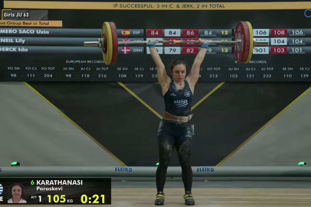 Τέταρτη στην Ευρώπη η καταπληκτική Εβίτα Καραθανάση