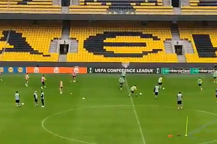 ΑΕΚ: VIDEO από την προπόνηση της Ένωσης στην OPAP Arena πριν από την μάχη με την Αμπερντίν