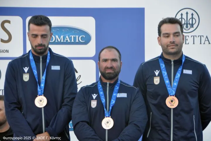 Η Ελλάδα κατέκτησε το χάλκινο στο ομαδικό στο Παγκόσμιο Πρωτάθλημα σκοποβολής