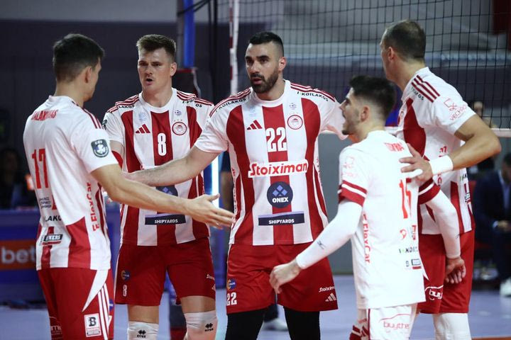 Volley League ανδρών: Ο Ολυμπιακός την ουσία, ο Πανιώνιος τις εντυπώσεις, νίκη με ανατροπή του Μίλωνα επί της Καλαμάτας