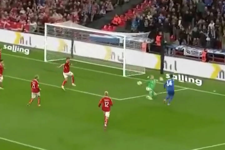 Ο Άντερσεν έσωσε τη Δανία, απομακρύνοντας την μπάλα πάνω στη γραμμή, μετά από πλασέ του Παυλίδη