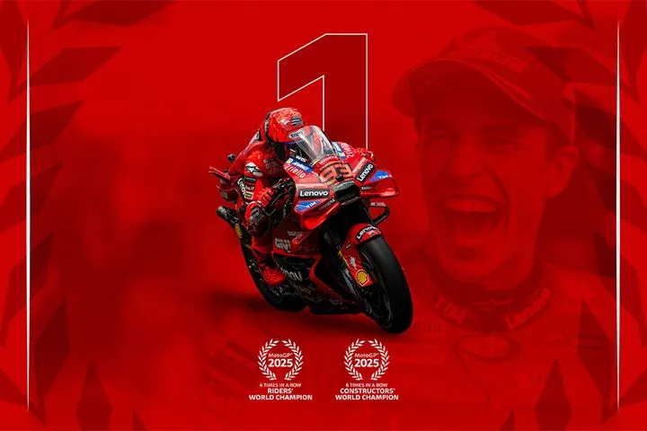 H Ducati γιορτάζει τον τίτλο του νέου της πρωταθλητή, Μαρκ Μάρκεζ