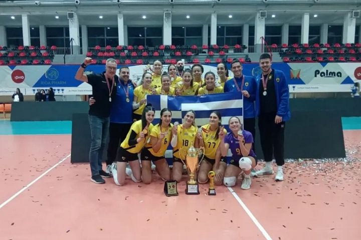 ΑΕΚ, βόλεϊ γυναικών: Οι κιτρινόμαυρες κατέκτησαν το Βαλκανικό κύπελλο και προκρίθηκαν στο Challenge Cup