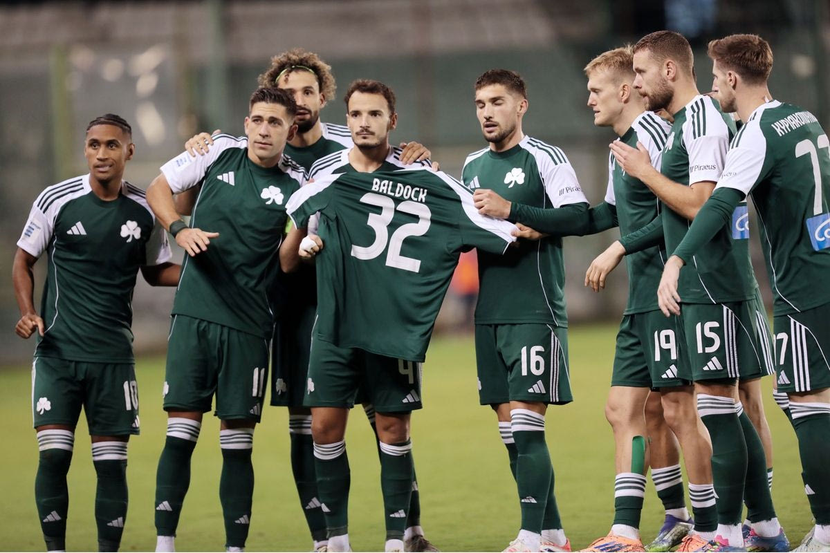 Οι παίκτες του Παναθηναϊκού αφιέρωσαν το γκολ στον αδικοχαμένο Τζορτζ Μπάλντοκ