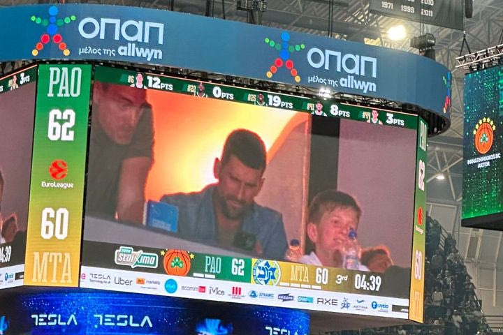 Παναθηναϊκός – Μακάμπι: Στο Telekom Center Athens ο Νόβακ Τζόκοβιτς