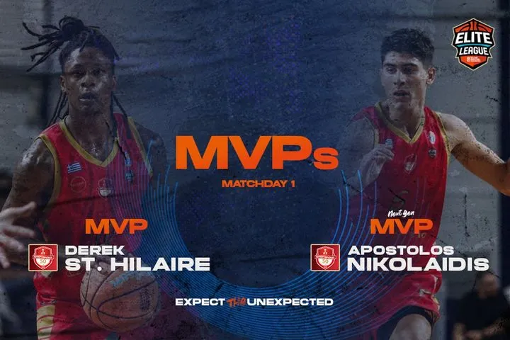 Elite League: Ο Ντέρεκ Σεντ Χίλερ αναδείχθηκε MVP της πρεμιέρας
