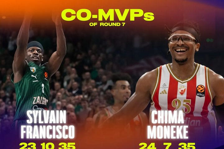 EuroLeague: Φρανσίσκο και Μονέκε οι MVP’s της 7ης αγωνιστικής