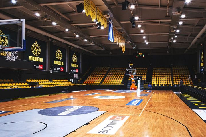 Μαρούσι: Η νέα όψη του κλειστού του Αγίου Θωμά πριν από την πρεμιέρα της Stoiximan GBL