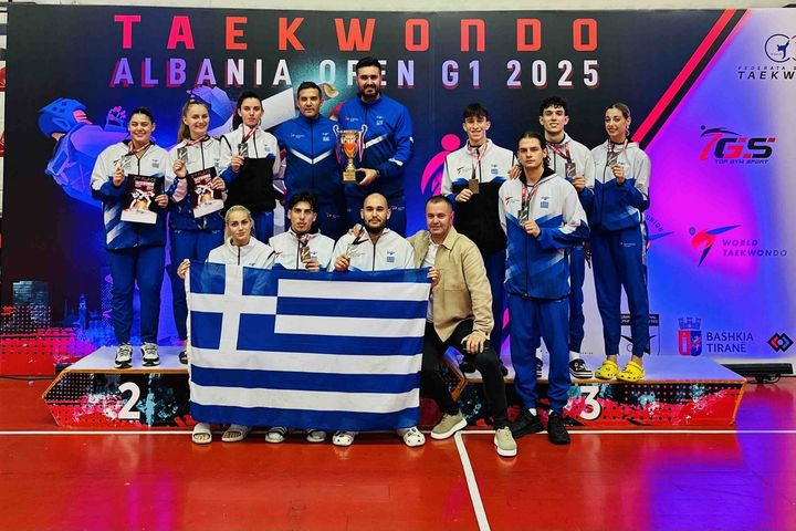 Διέπρεψε η Ελλάδα με 9 μετάλλια στο Ταεκβοντό G1 της Αλβανίας