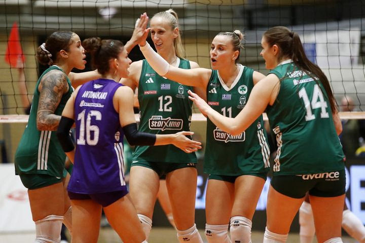 Παναθηναϊκός – ΠΑΟΚ 3-0: Σαρωτικές οι πράσινες, διέλυσαν τον Δικέφαλο και πλησίασαν τον Ολυμπιακό στην κορυφή της Volley League Γυναικών