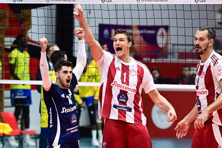 Ολυμπιακός, βόλεϊ ανδρών: Πότε είναι η ρεβάνς των ερυθρόλευκων με τη Λας Πάλμας για το CEV Champions League