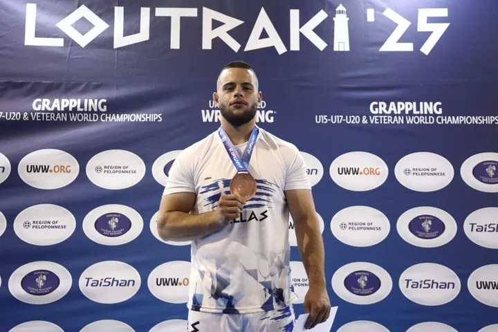 “Χάλκινος” ο Σέρμιας στο Grapling στο Παγκόσμιο πρωτάθλημα του Λουτρακίου