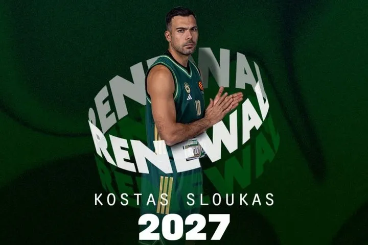 Ο Παναθηναϊκός AKTOR ανακοίνωσε με ΛΕΞ την επέκταση του συμβολαίου του Κώστα Σλούκα