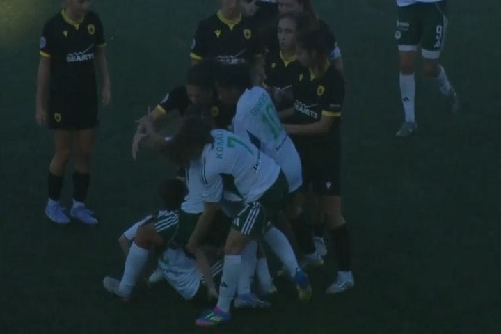 ΑΕΚ – Παναθηναϊκός: Στα χέρια πιάστηκαν οι παίκτριες των δύο ομάδων