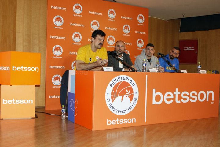 Περιστέρι Betsson BC: Επίσημη παρουσίαση Ονοματοδοσίας και Χορηγίας από την Betsson