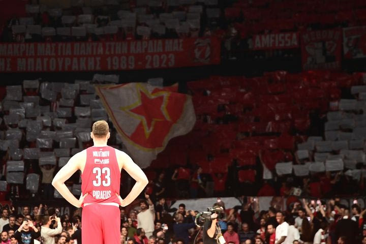 Ολυμπιακός – Παρτίζαν: Το ερυρθρόλευκο κορέο στο ΣΕΦ