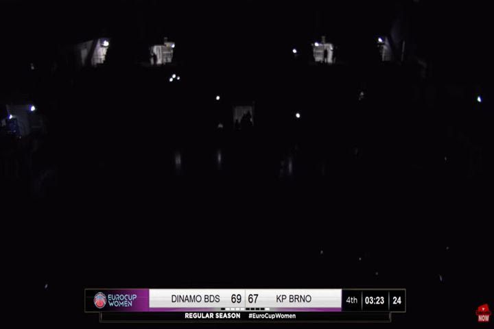 Ντιναμό – Μπρνό: Σταμάτησε ο αγώνας λόγω διακοπής ρεύματος στο EuroCup Women