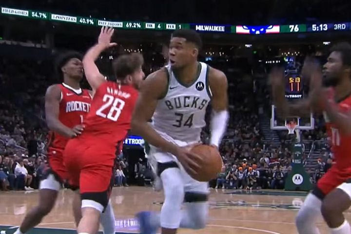 NBA: Ο Γιάννης που έστειλε αδιάβαστο τον Σενγκούν και την άμυνα των Ρόκετς στο No3 του Top-10