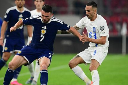 Η βαθμολογία του 3ου ομίλου, μετά τη νίκη της Ελλάδας επί της Σκωτίας