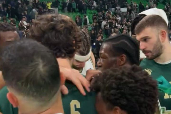 Παναθηναϊκός AKTOR: Η ομιλία του Ναν στο κέντρο του γηπέδου, μετά τη νίκη επί του Άρη Betsson