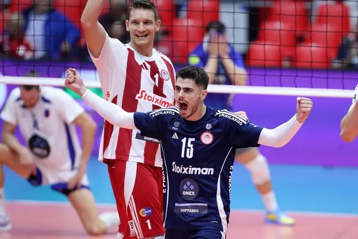 Volley League Ανδρών: Ο ΠΑΟΚ τρίτωσε τις νίκες του με MVP Γαλιώτο, ο Ολυμπιακός με Βουρδέρη στον πάγκο διέλυσε 3-0 τον Φοίνικα Σύρου