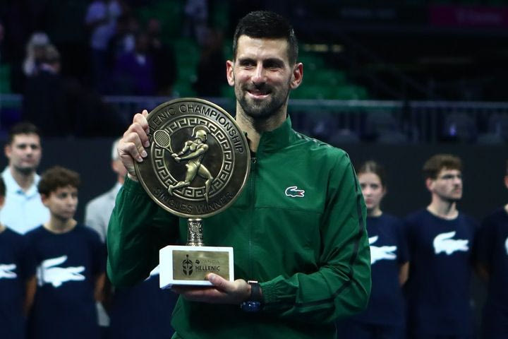 Τζόκοβιτς: Η απονομή του τροπαίου του Hellenic Championship στον Σέρβο