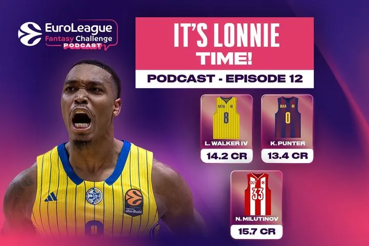 EuroLeague Fantasy Challenge Podcast: Η ώρα του Λόνι Γουόκερ και του Κώστα Σλούκα