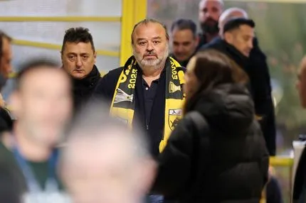 Ο Μάριος Ηλιόπουλος στο Αγρίνιο για το ματς της ΑΕΚ με τον Παναιτωλικό