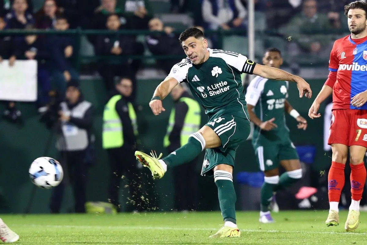 Ο Μπακασέτας διπλασίασε τα τέρματα του Παναθηναϊκού με εύστοχη εκτέλεση πέναλτι