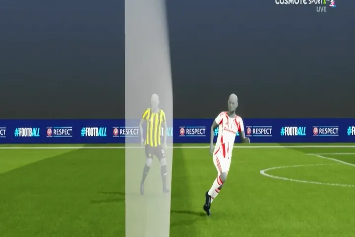 Ο Ολυμπιακός βρήκε δίχτυα με προβολή του Ελ Κααμπί, όμως το γκολ ακυρώθηκε για οφσάιντ του Τσικίνιο