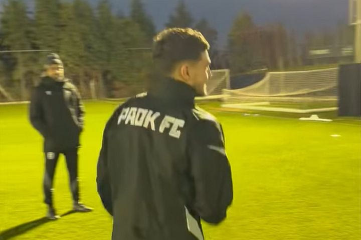 ΠΑΟΚ: Ο Ζαφείρης έκανε την πρώτη του προπόνηση με τα χρώματα του Δικεφάλου