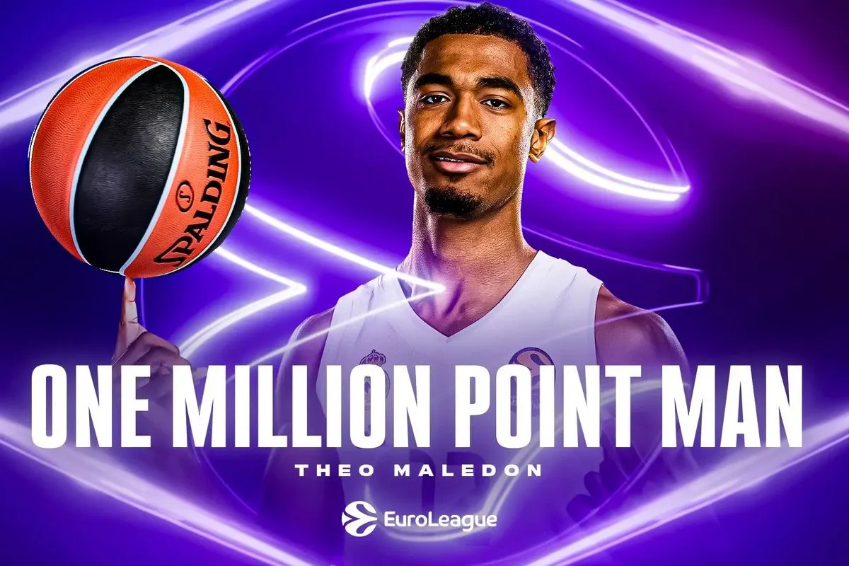 Η EuroLeague έσπασε το φράγμα του 1.000.000: Ο Τέο Μάλεντον σκόραρε για το milestone της διοργάνωσης