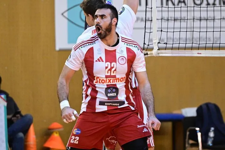 Φλοίσβος – Ολυμπιακός 2-3: Με MVP Ατανασίγιεβιτς οι ερυθρόλευκοι επέστρεψαν στις νίκες στη Volley League Ανδρών