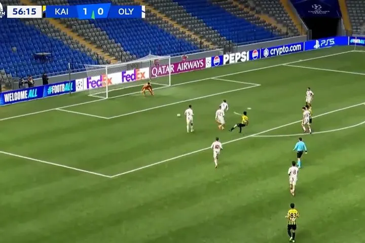 Ο Αμπίς με ωραίο σουτ έκανε το 2-0 για την Καϊράτ κόντρα στον Ολυμπιακό