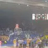 FIBA Europe Cup: Έξαλλοι πανηγυρισμοί των οπαδών του Περιστερίου Betsson μετά τη νίκη κόντρα στη Σάσαρι