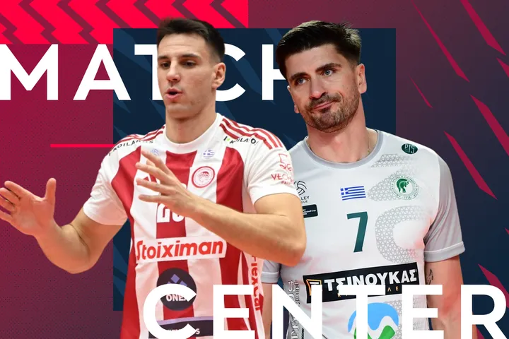 LIVE η μάχη του Ολυμπιακού με τον Μίλωνα για τη Volley League Ανδρών