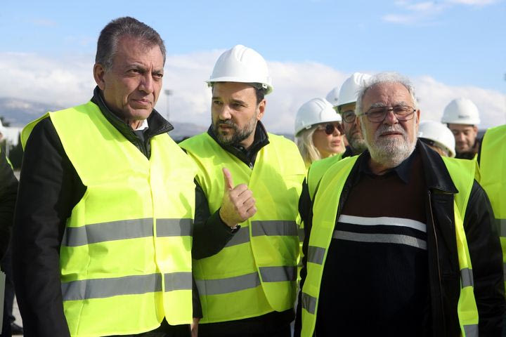 Στα εργοτάξια του “νέου ΟΑΚΑ” ο Γιάννης Βρούτσης