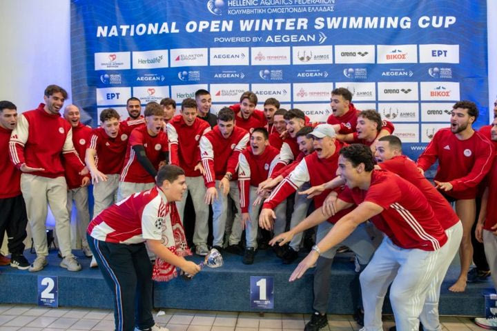 Παλαιό Φάληρο, Ολυμπιακός, Χρήστου και Ντουντουνάκη κορυφαίοι στο Πανελλήνιο Χειμερινό Κύπελλο Κολύμβησης