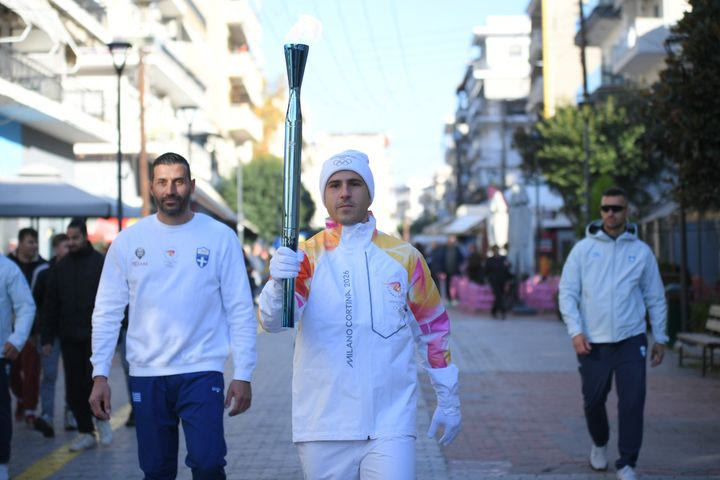 O άσος του ΠΑΟΚ Δημήτρης Πέλκας ήταν Λαμπαδηδρόμος στα Γιαννιτσά
