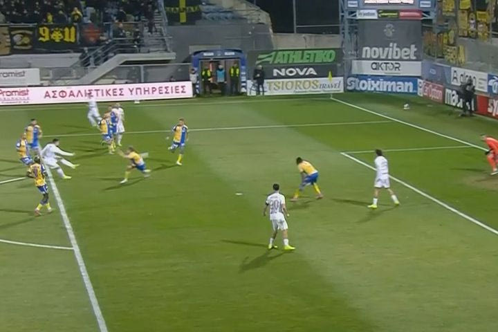 Υπέροχη κούρσα του Πήλιου, ποδιά του Βάργκα στον Άλχο και ο Γιόβιτς με υπέροχο τελείωμα έκανε το 1-0 για την ΑΕΚ