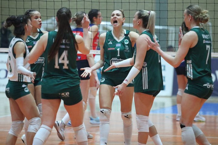 Παναθηναϊκός – Ερυθρός Αστέρας 3-0: Οι πράσινες νίκησαν τις Σέρβες στο κατάμεστο Μετς και βρίσκονται μία ανάσα από τα ημιτελικά του Challenge Cup