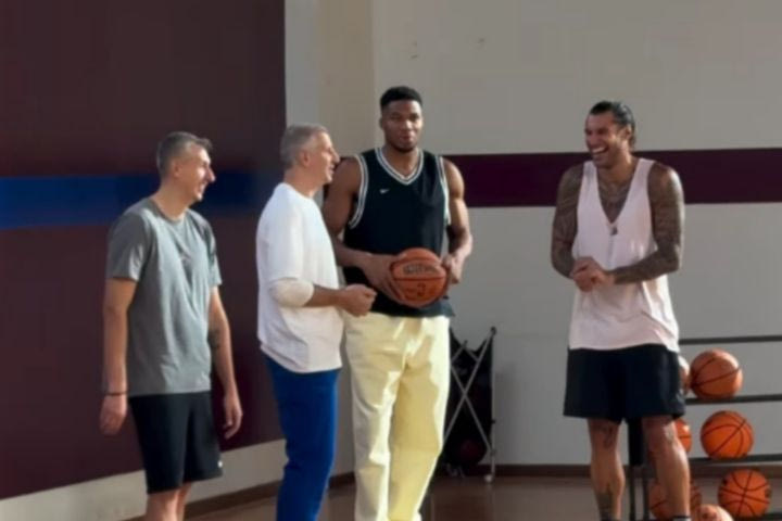 Αντετοκούνμπο, Διαμαντίδης, Παπαλουκάς και Πρίντεζης έπαιξαν μονό