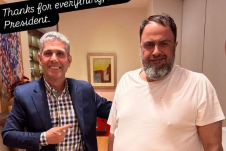 Ο ατζέντης του Αντρέ Λουίζ μαζί με τον Μαρινάκη: “Ευχαριστώ για όλα κύριε Πρόεδρε”