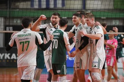 Οι καλύτερες στιγμές από την άνετη επικράτηση του Παναθηναϊκού στη Νέα Σμύρνη κόντρα στον Μίλωνα για τη Volley League Ανδρών