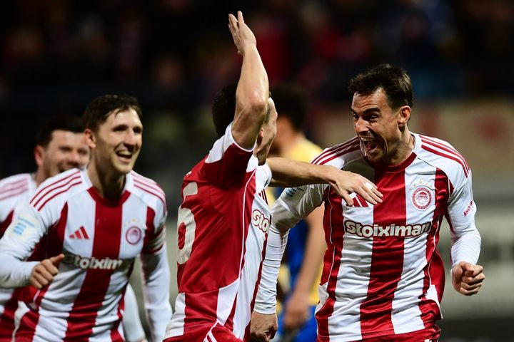 Προβάδισμα από τα αποδυτήρια: Ο Γκαρθία με πλασέ μέσα από την περιοχή άνοιξε το τέρμα για τον Ολυμπιακό στο 3′