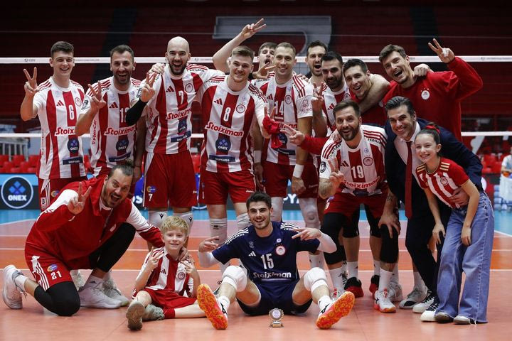 Ολυμπιακός – Κηφισιά 3-0: Τέταρτη συνεχόμενη “καθαρή” νίκη για τους ερυθρόλευκους, που ανέβηκαν στη δεύτερη θέση της Volley League ανδρών