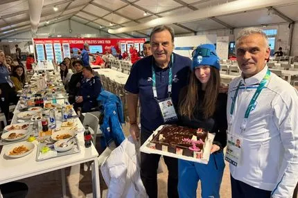 Χειμερινοί Ολυμπιακοί Αγώνες: Τα γενέθλια της Νεφέλης Τίτα στο Ολυμπιακό Χωριό